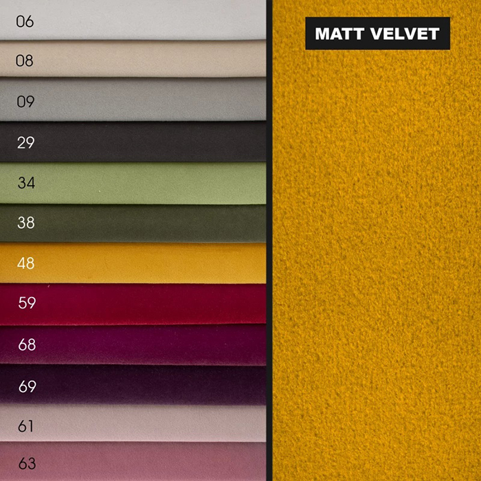 Matt Velvet - дамаски за тапицирани легла Mattro