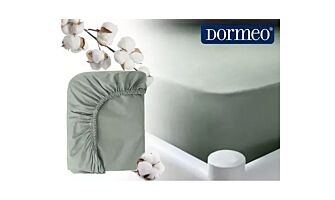 Памучен чаршаф DORMEO Essentials - цвят зелен