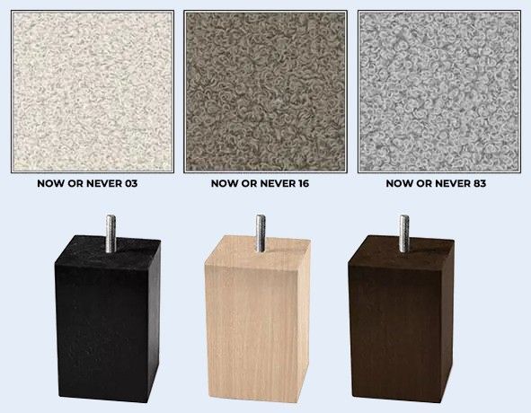 Тапицирано легло Sensible - крака и дамаска