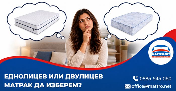 Еднолицев или двулицев матрак да изберем?